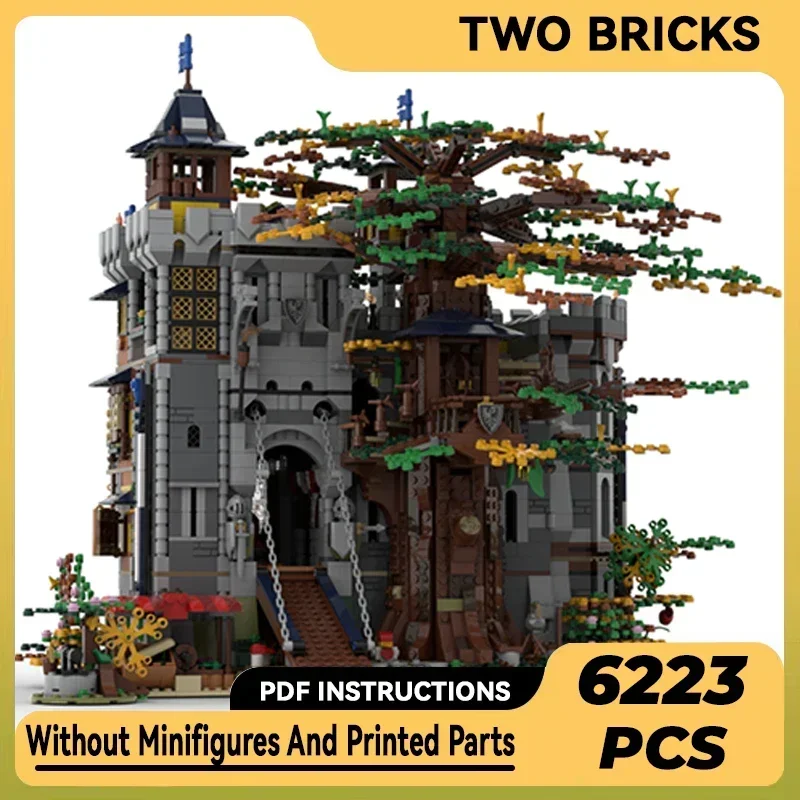 Military Fortress Model Moc Building Bricks Black Falcon's Castle 2023 Technology Blocks Gifts Christmas Toys DIY Sets Assembly