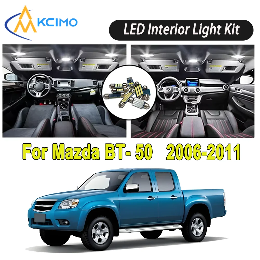 

New Light Bulb For Mazda BT-50 (2006-2011) Premium Bright LED Interior Dome Map Trunk Light Kit Car Led Lamps Canbus Car LED