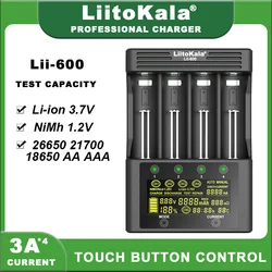 LiitoKala Lii-600 Lii-500 Lii-S6 Lii-D4XL  Battery Charger  3.7V NiMH 1.2V Battery Suitable for 18650 26650 21700 26700 18350