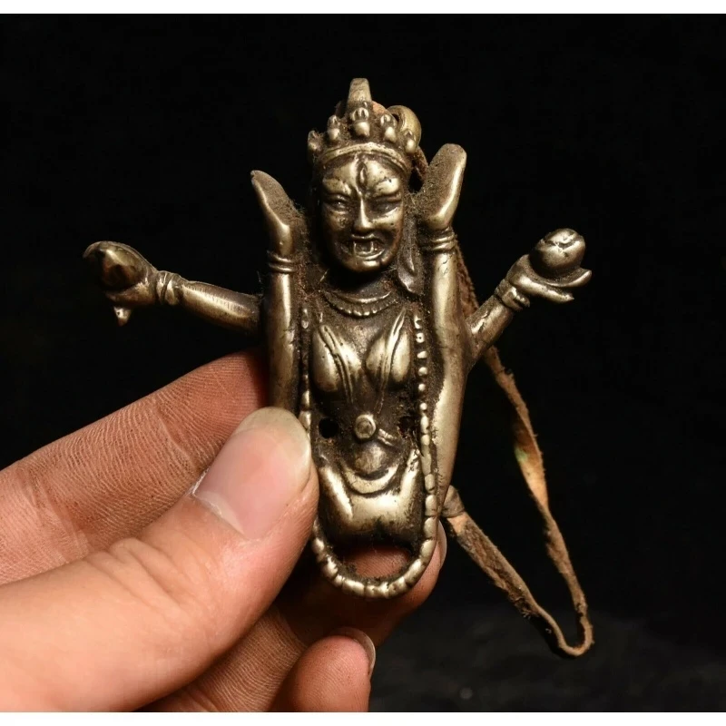 Old Tibet Trading vajrayogini vajravarahi Goddess Buddha Statue Amulet Pendant