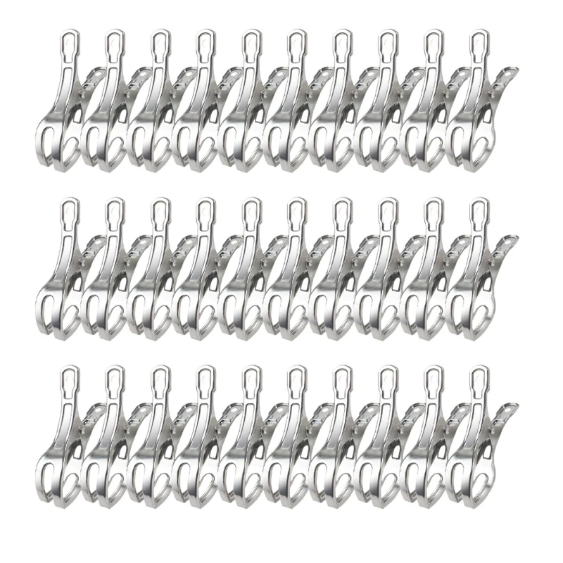 

30Pcs Pool Cover Clamps Stainlesses Steel Windproof for Above Ground Pools