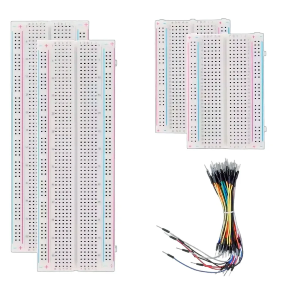 Universal Prototype Breadboard 400 830 Points Solderless PCB Bread Board Jumper Wires Cable Board DIY Dupont Wire for Arduino