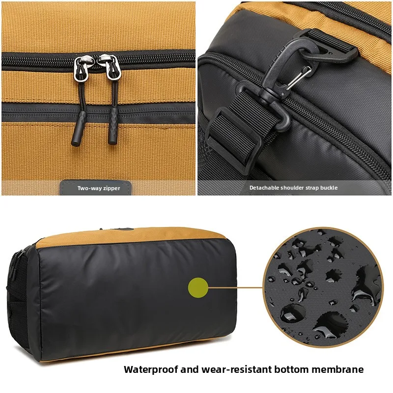 New Dry-wet Separated Fitness Bag, Men's Multi-functional Large-capacity Casual Sports Travel Bag, Men's Hand Luggage Bag