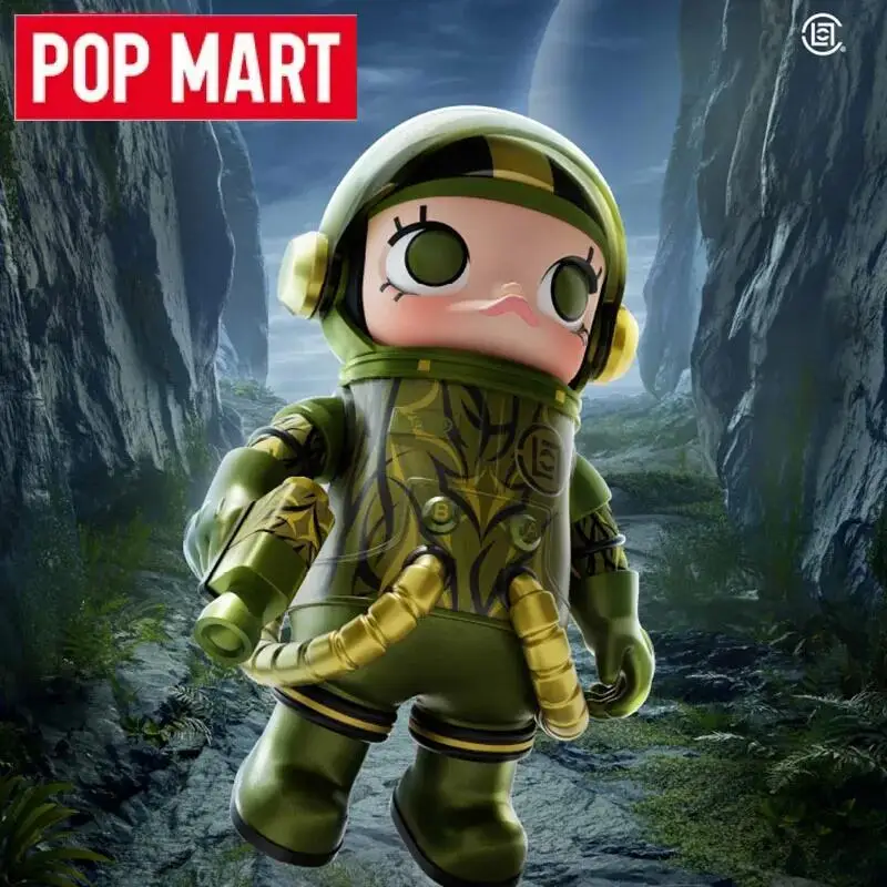 

POP MART Mega Space Molly 100% Clot Olive Alienegra Series Anime Action Figure Toys Ornament Figurines Dolls Desktop Model Gifts
