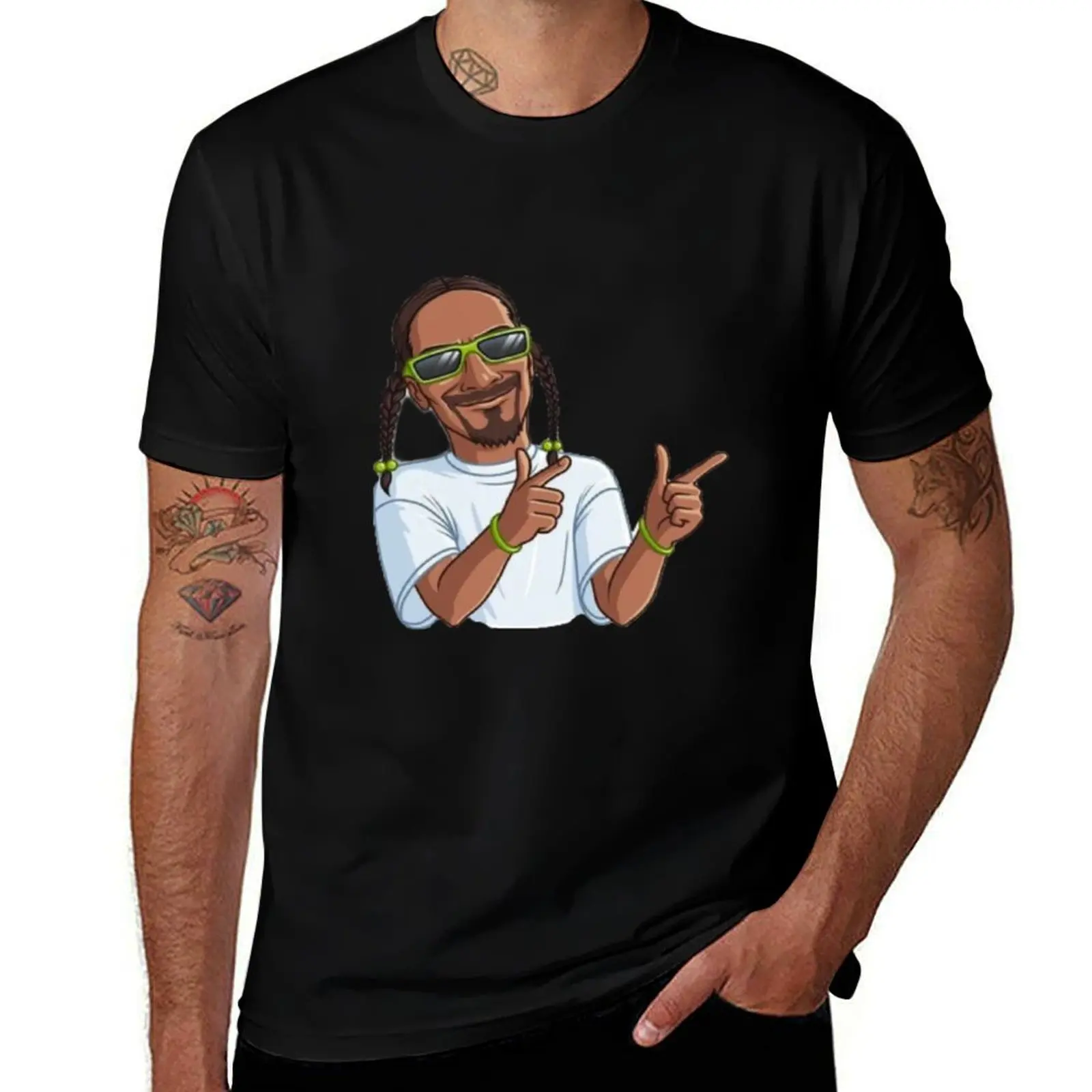 Snoop dog pose T-Shirt Lightweight Casual Summer T-Shirt
