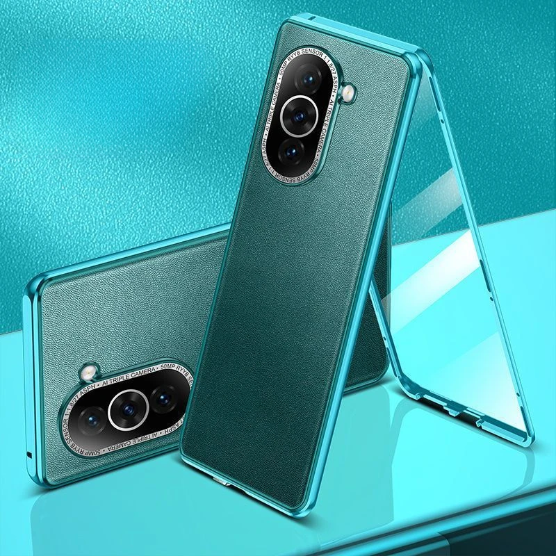 Magnetic Glass Case For Huawei Nova 10 Pro SE 360ยฐ Full Protection Protective Back Cover For Nova10 10Pro Leather Shell