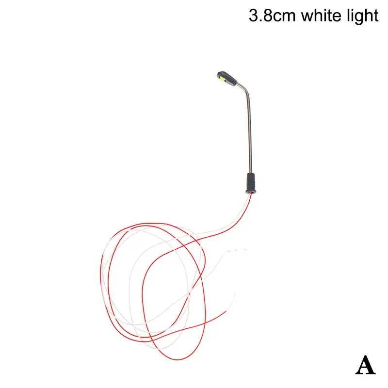 1 Pack Warm White LED Model Railway Single Head Street Light 3V Supply for Micro Scene Sand Table Decoration