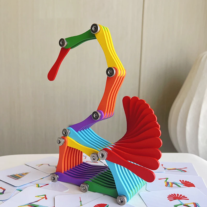 

Universal Folding Toy Children's Early Education Brainstorming Puzzle Toys Development of Children's Brain Thinking Block Toys