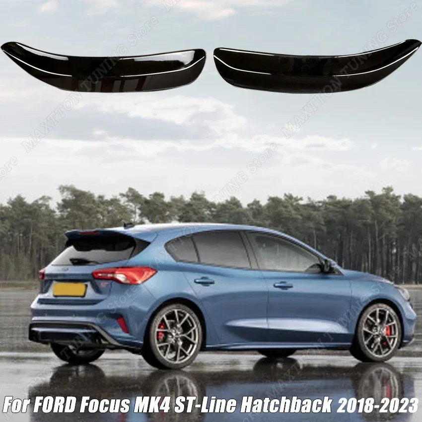 For Ford Focus MK4 ST-Line Hatchback 2018-2023 Rear Roof Spoiler Extentions Flaps Wing Car Accessories Maxton Style Body Kits