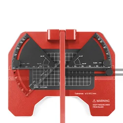 AT-CJ Angel Cutting Station Jig Aluminum Alloy Fixed Angle Model Tool Accurate Shaping Cut Rubber Plates Rods Plastic Model