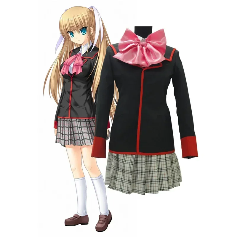 Little Busters Cosplay Rin Natsume Girl School Uniform Costume