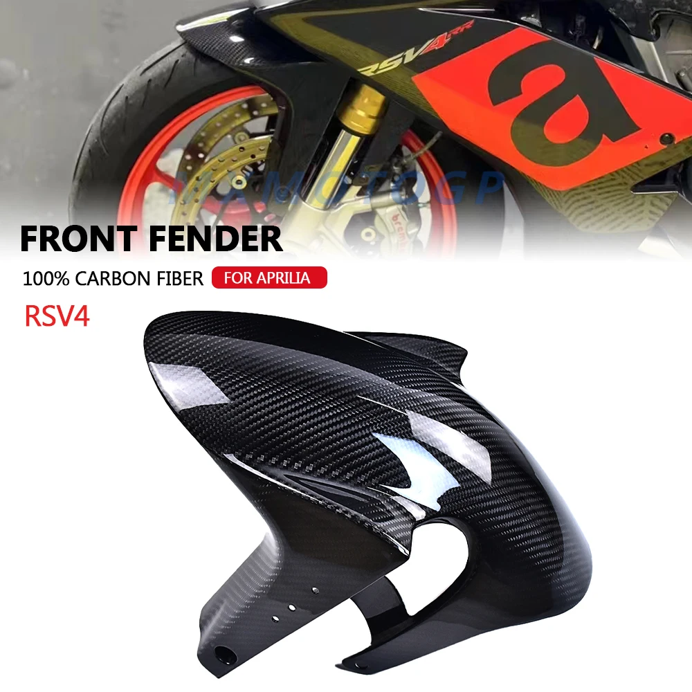 Für Aprilia RSV4 Tuono 2009 - 2017 2018 2019 2020 100% Carbon Fiber Front Fender Hugger Kotflügel Verkleidung Motorrad Zubehör