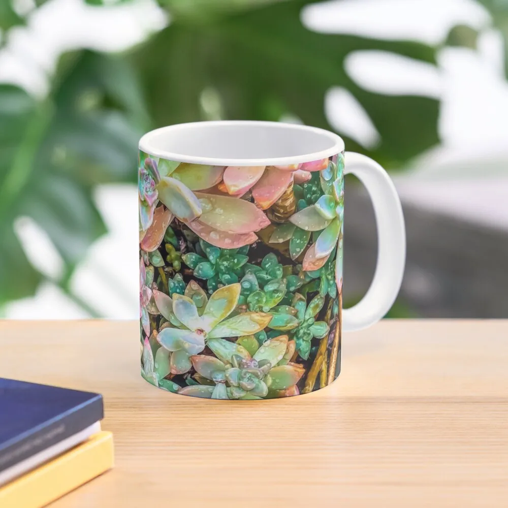 

green and pink succulent plant garden Coffee Mug Cups Ands Espresso Cups Mug