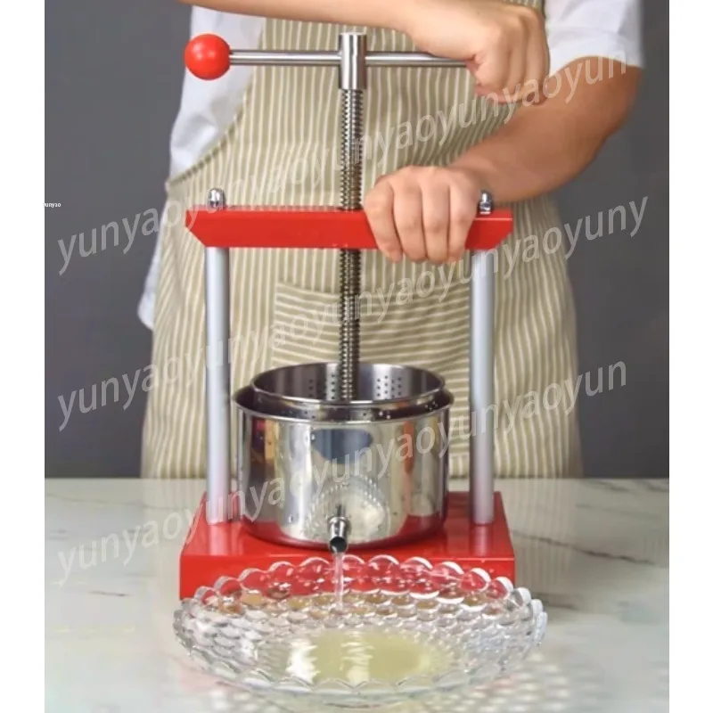 Manual Stainless Steel Press Water Extractor Fit Lard Residue Grape Pomace Herbal Dregs Multi-scene Kitchen Processing Tool
