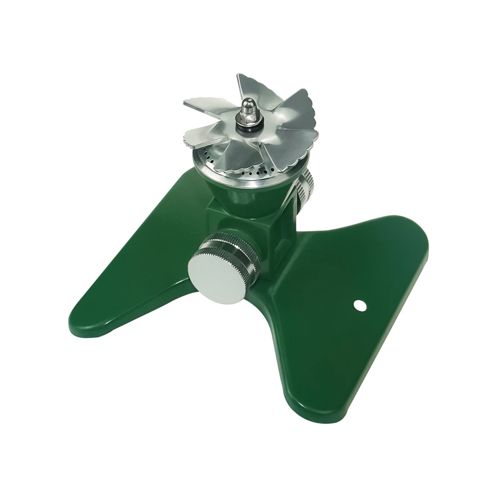 

Degree Rotation Garden Sprinkler Head Rotation Wide Spraying Area Zinc Alloy Enduring All Metal Construction Green