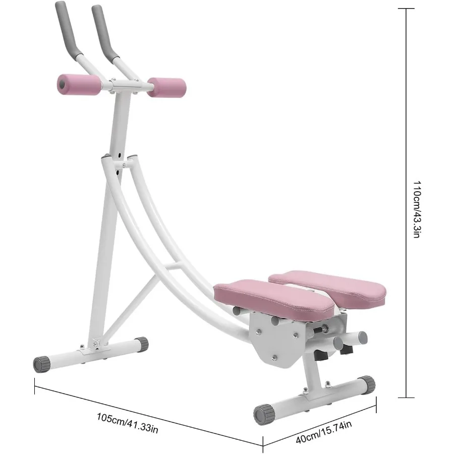 آلة Ab للياقة البدنية المنزلية: معدات تمارين البطن بارتفاع قابل للتعديل مع شاشة LED لكسارة الخصر الأساسية #2