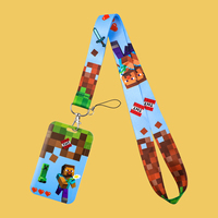 Game Figure Credential Holder Keychain Neck Strap Cartoon Lanyards For Pass Card Credit Card Holder Keyring Accessories