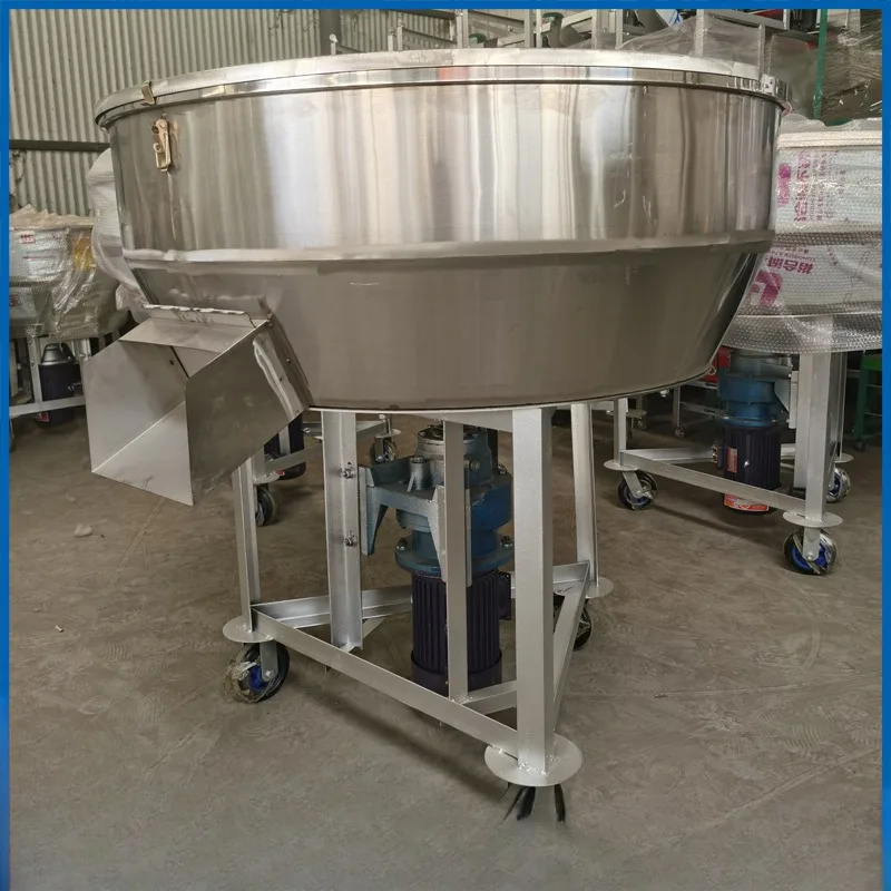 Small vertical stainless steel flat mouth mixing  peanut wheat corn seed mixer  chemical plastic mixer