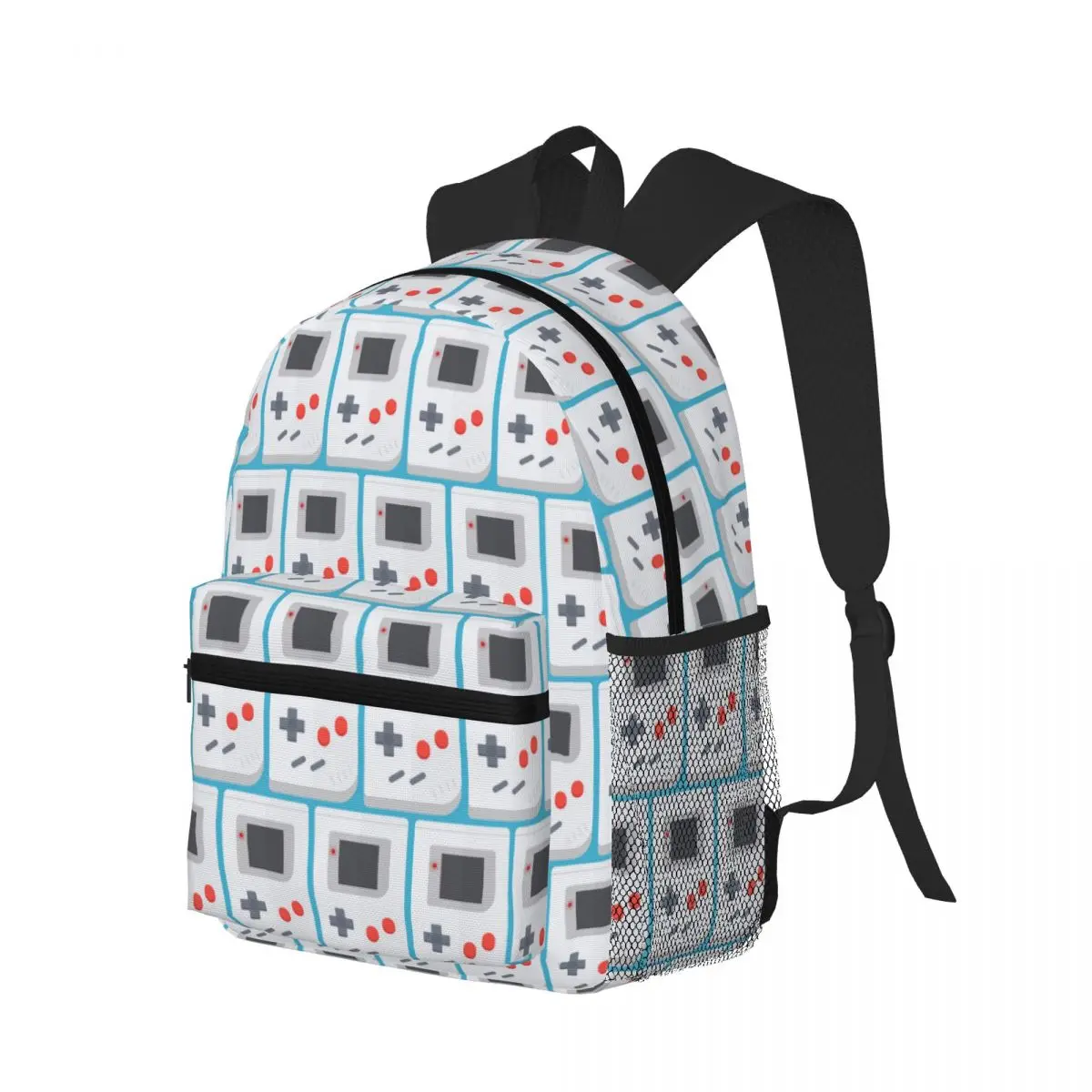 Video Game Controller Buttons Nostalgia Geek Gaming Student Backpack School Bag Daypack for Men Women Bookbag Shoulder Bags
