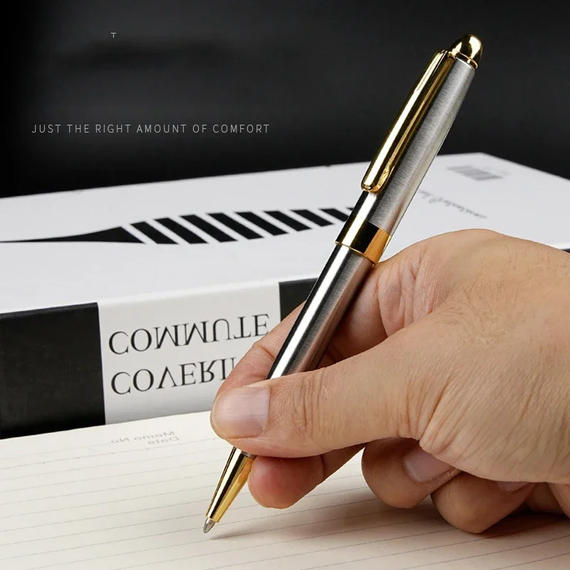 1 High-end Metal Ballpoint Pen Business Signature Writing Gel Pen Ballpoint Pen Student Practice Pen Writing Stationery