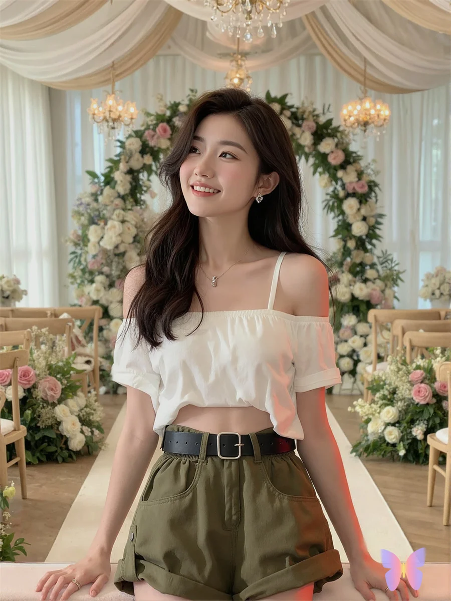 

Джинсовые свободные шорты с высокой талией и закрученными краями для девочек, элегантная женская одежда, зимняя ночная рубашка с прямыми штанинами в горошек, вечерняя городская одежда