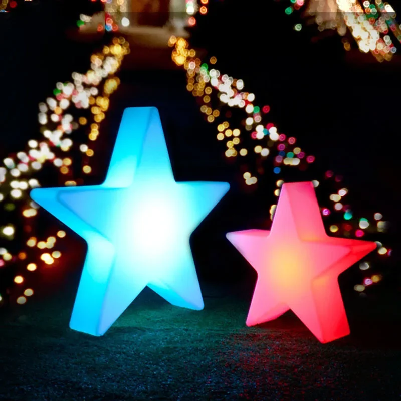 2025 Spring New LED Star Lights Pentagram Starry Sky Decoration Night Light Outdoors Scenario Atmosphere Lighting Strings