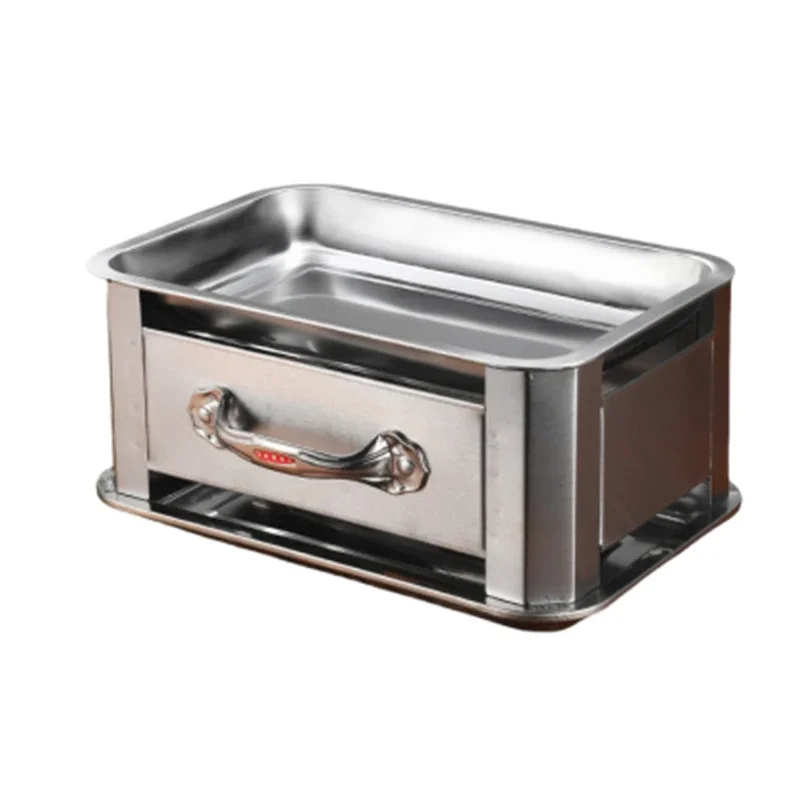 

2025Одиночная карбоновая печь для домашнего ресторана, маленькая спиртовая печь из нержавеющей стали, небольшая порционная печь для рыбы, коммерческая