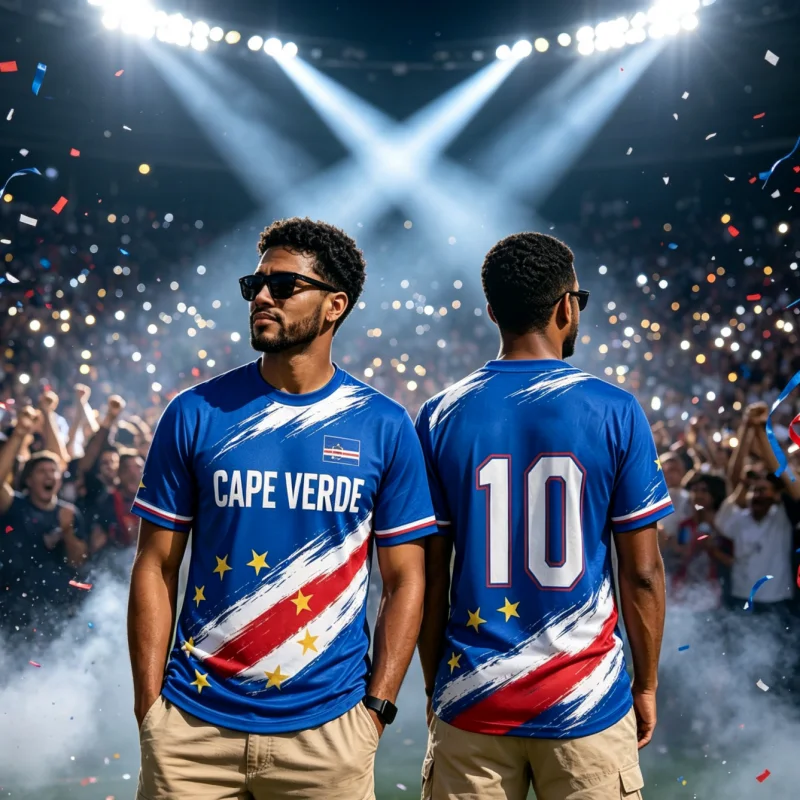 2026 Summer New Cape Verde Football Jersey Sport Unisex Fan Match Day T-shirt Breathable Speed Drying Sportswear Family Kid Tees
