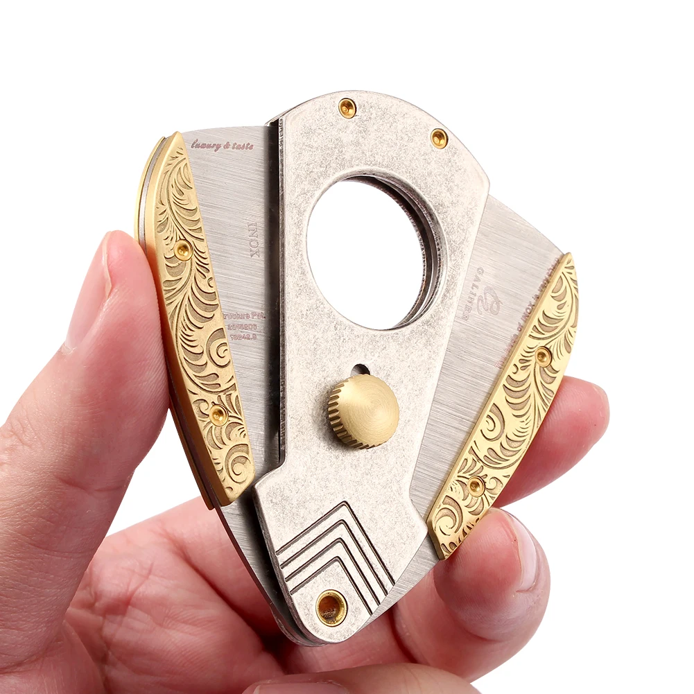 GALINER Cigar Cutter Metal Knife Guillotine Stainless Steel Smoking Accessories Cigar Scissors Charuto Cutter Puro Professional