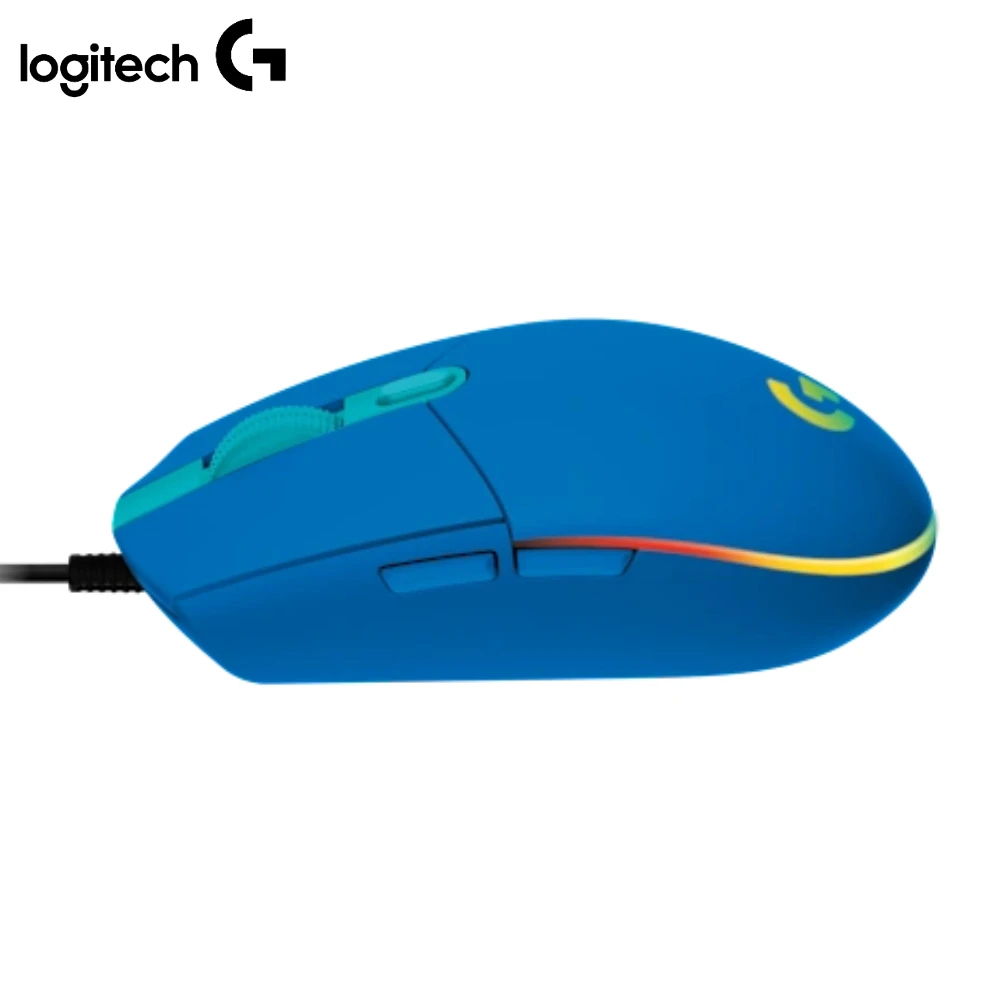 لوجيتك G102 LIGHTSYNC RGB ماوس ألعاب سلكي 8000 ديسيبل متوحد الخواص 6 أزرار قابلة للبرمجة لأجهزة الكمبيوتر المحمول لألعاب LOL FPS