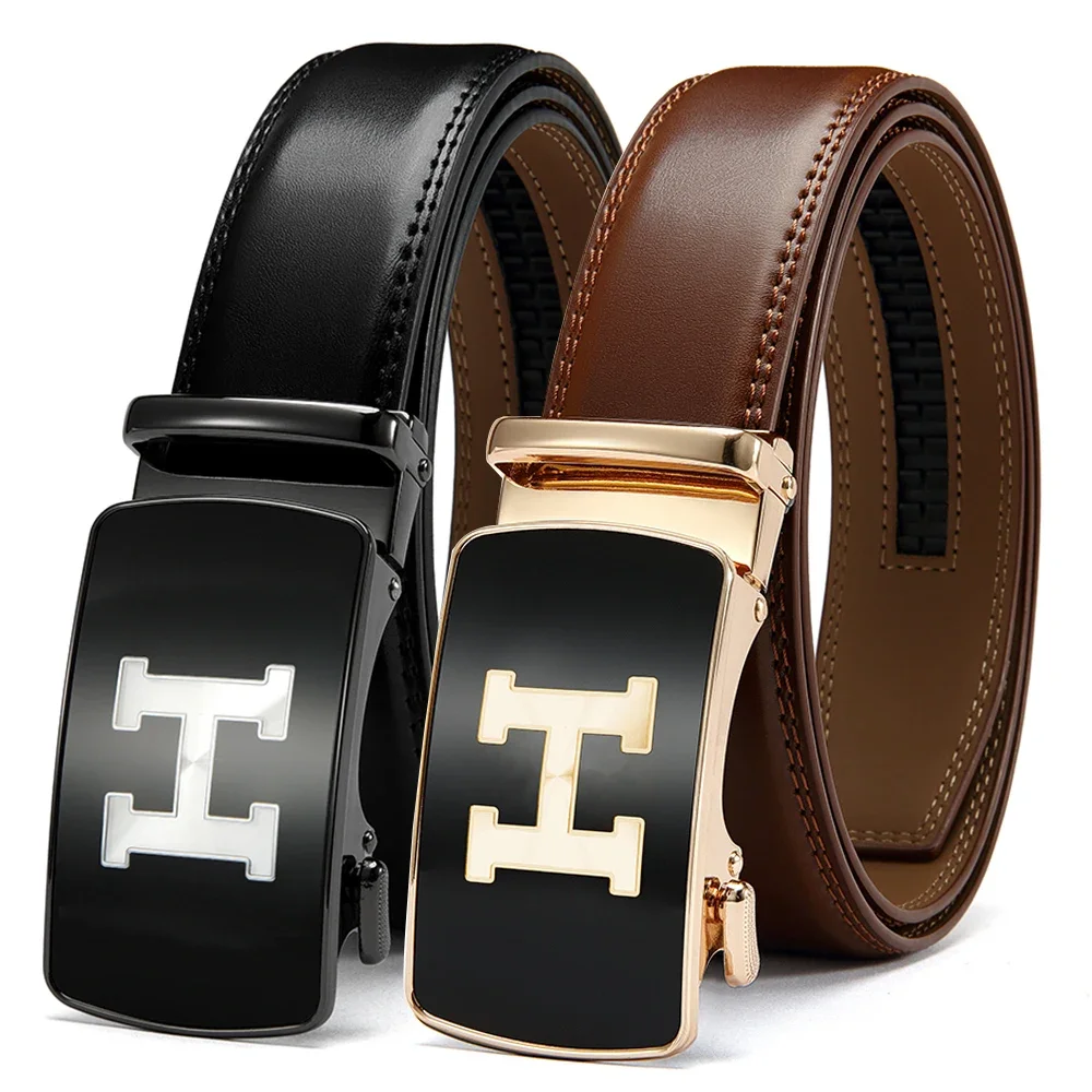 

Men's Leather Letter Belt Automatic Male Women Belt Quality Genuine Luxury Leather Belt for Men Male Strap Male Accessories