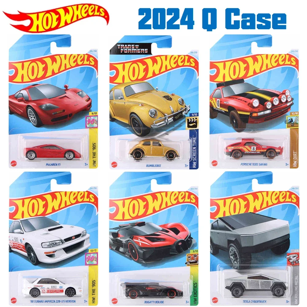 Hot Wheels Car 2024 Q Case BUGATTI BOLIDE PORSCHE 928S SAFARI VWT3 CUSTOM BUMBLEBEE Auto Model Boys Toys Gift