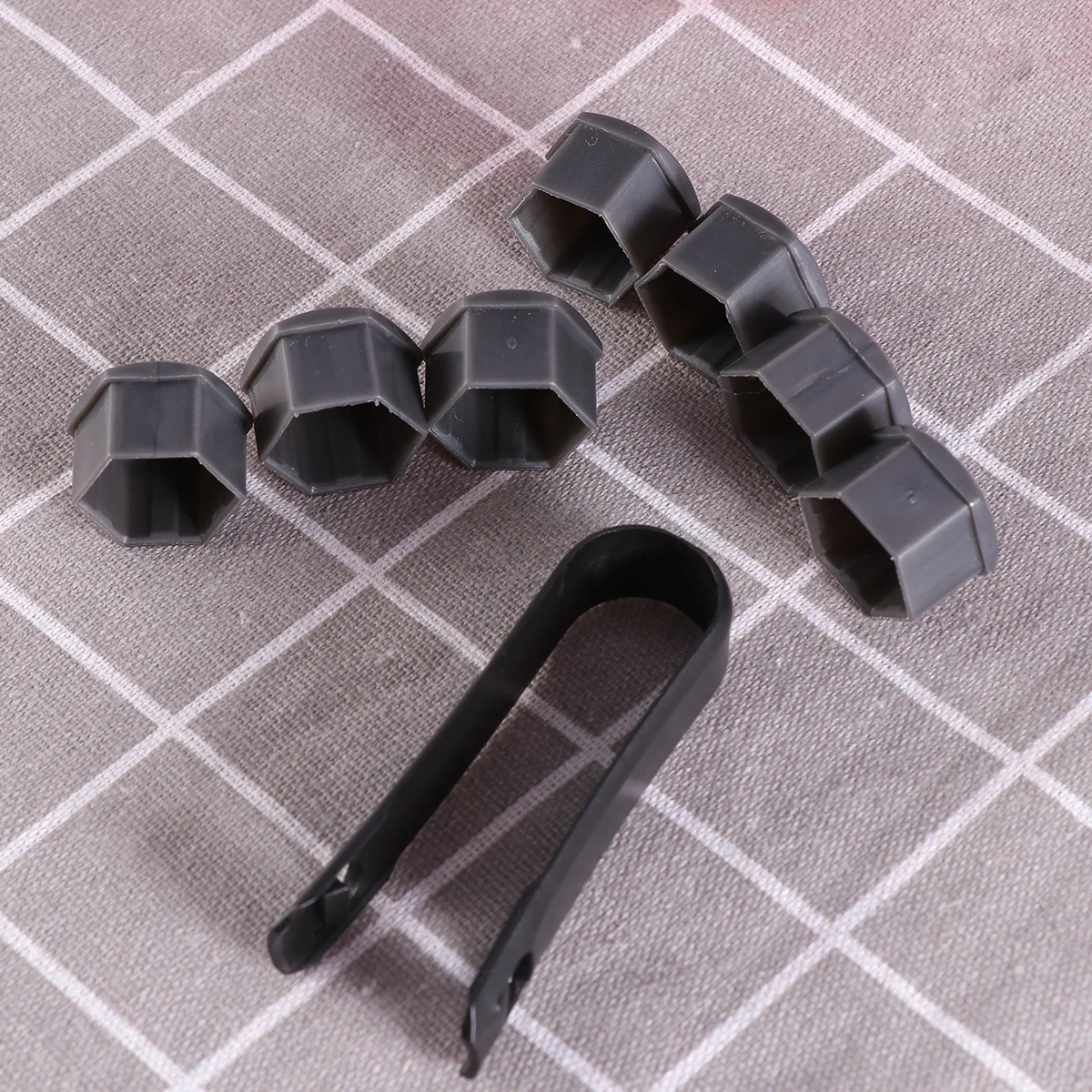 

21 шт. шестигранные колпачки для колесных болтов 17 мм, черные, из АБС-пластика, с клипсами, антикоррозийные, аксессуары для автомобильных колес, заглушки для колесных гаек