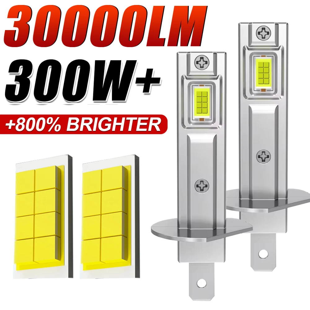 

﻿ H1 Мини-светодиодные лампы для фар H1 Светодиодные фонари 6500K Лампа для фар Мини-размер Дизайн Беспроводной для автомобильной лампы CANBUS Белый Plug&Play