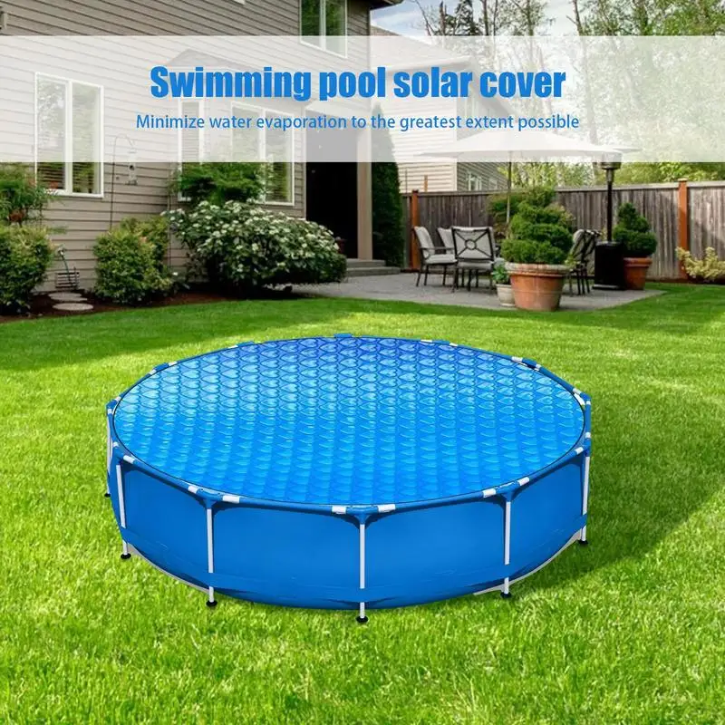 180/300/360CM 260x170cm Swimming Pool Cover Rectangular & Round Pool Solar Cover Heat Retaining Blanket  Safety Covers