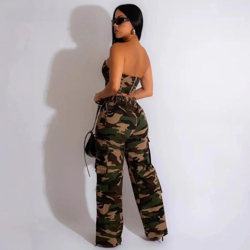 

Женский топ на бретельках CMYAYA Faion с камуфляжным принтом, шикарная зимняя футболка для женщин среднего возраста