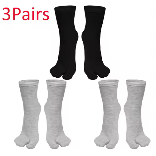 Fashion Japanese Style Tabi Toe Socks for Men Women Summer Fiber Two Finger Socks Kimono Flip Flop Sandal Split Tabi Toe Sock - Image 11