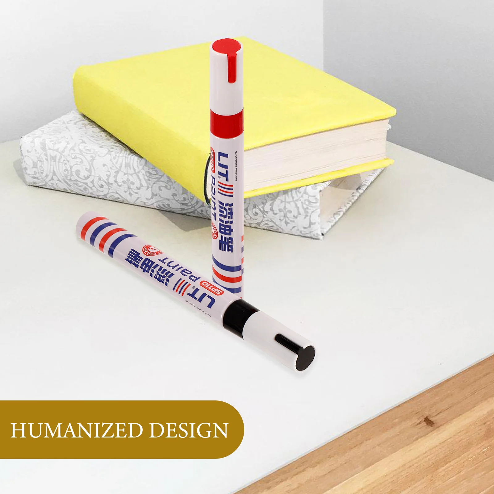 2 Pcs Tombstone Tracing Paint Monument Writing Repair Pen Marker Pens for Plastic