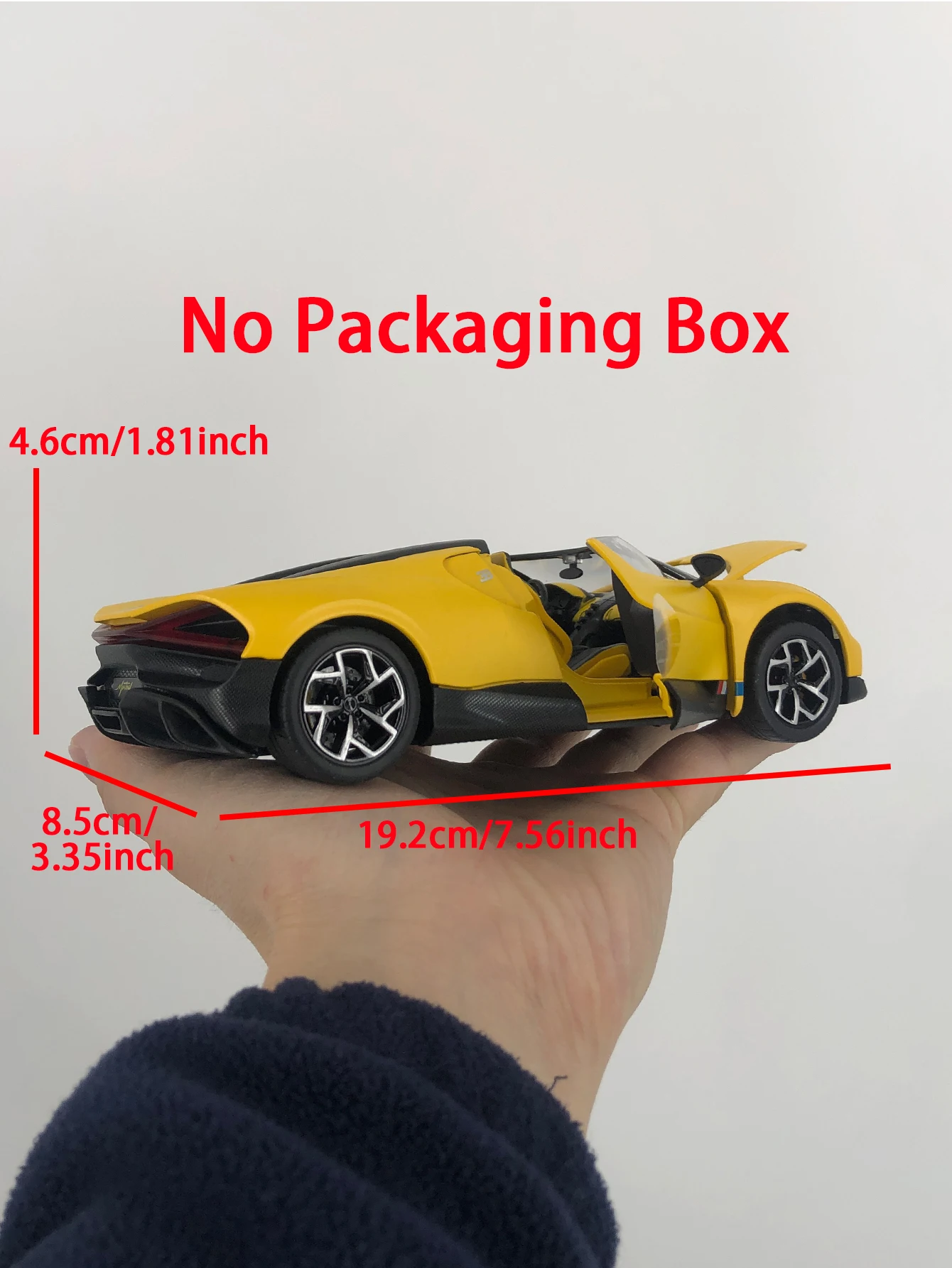 TSC 1:24 simulation zinc alloy Bugatti Mistral model car, static ornament, metal collectible gift car