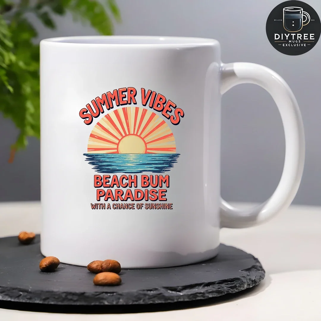 Tazza da 11 once + Tazza Summer Sun Ripple + Tazza da ufficio per famiglie per bambini + Selezione regalo di Natale