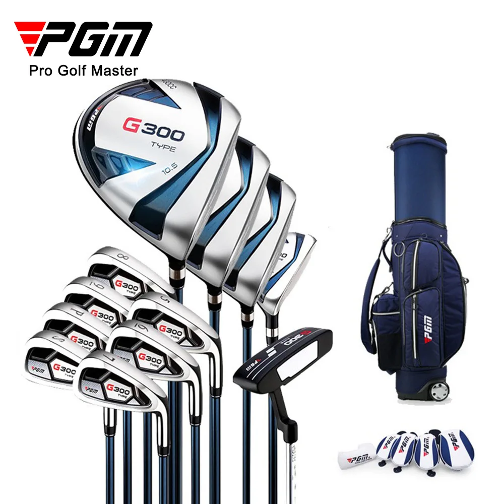 

PGM MTG025 G300 Series Graphite Shaft Right Handed Beginner Golf Clubs Complete Set with Head Covers for Men