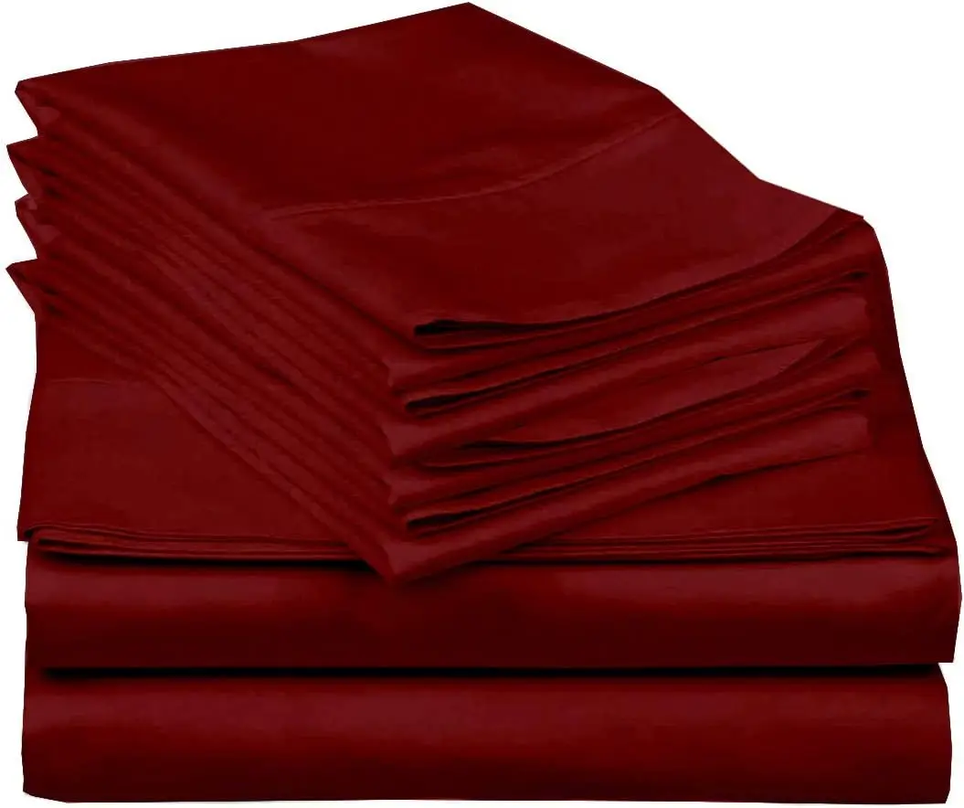 

6 Piece King Size Sheet Set Egyptian Cotton Sheets 6 Pieces Sheets Set King Size Hotel Luxury Collection Bedding 6 Pc Bury