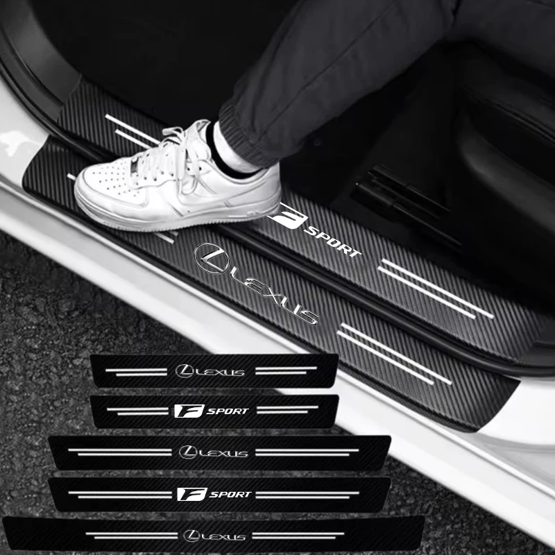 

Car Sticker For Lexus F SPORT IS250 IS200 CT200h GS300 LS430 RX450h Lexus Car Threshold Strip Anti Stepping Leather Protective S