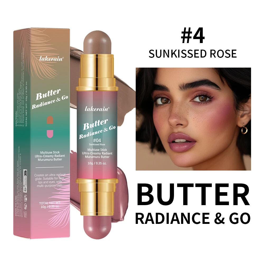 

Многофункциональная палочка Glow And Go Physicians Butter, двуглавые бронзаторные румяна для губ, глаз, щек, длительного ношения, матовый и сияющий плавник