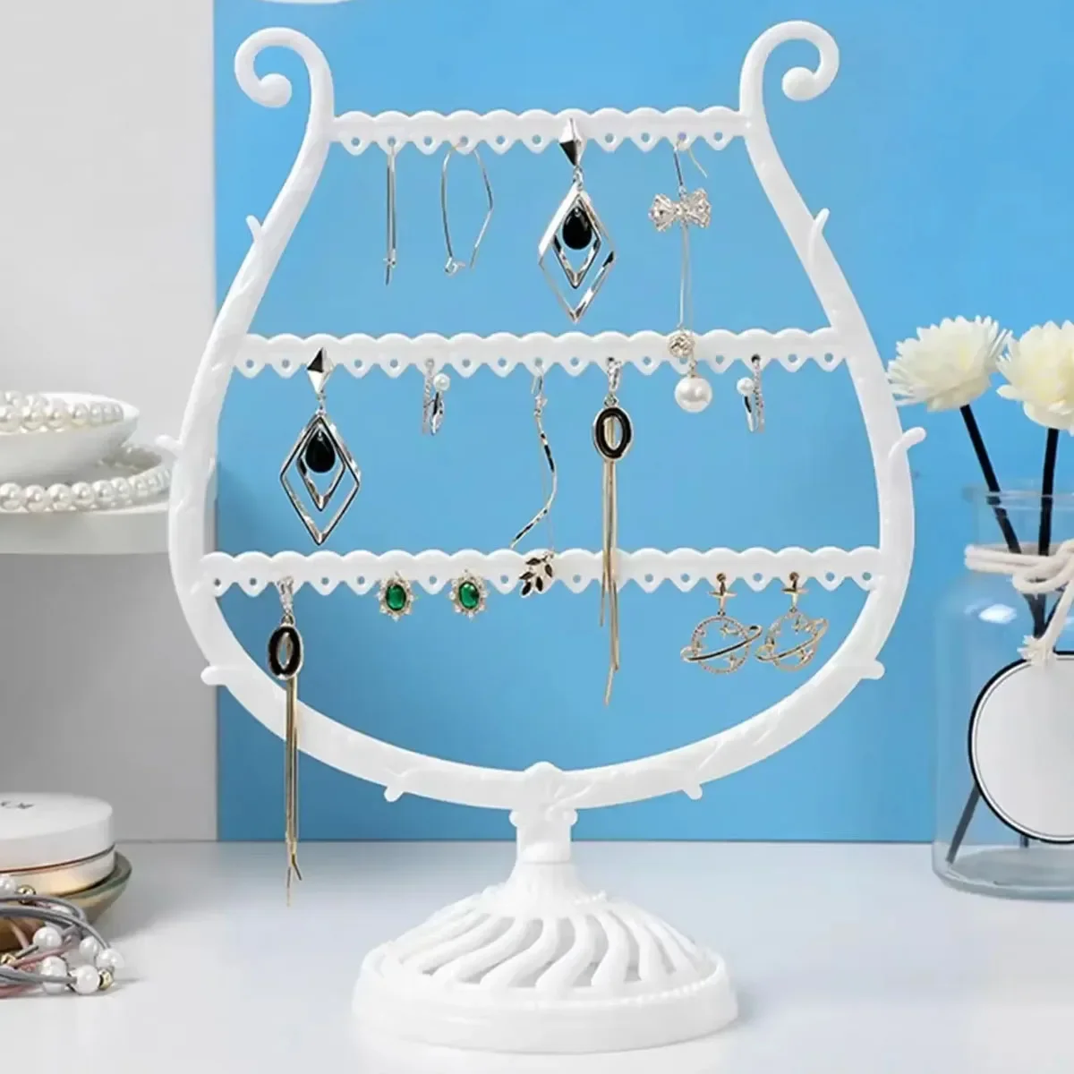 Jewelry Rack Display Rack Creative Wine Glass Shape Earrings Bracelet Necklace Storage Rack Jewelry Rack
