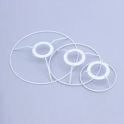 1pc Cylinder Retro Lampshade Lamp Iron Frame Lamp Holder Chandelier Lamp Frame Lampshade Accessories Wire Lampshade Frame