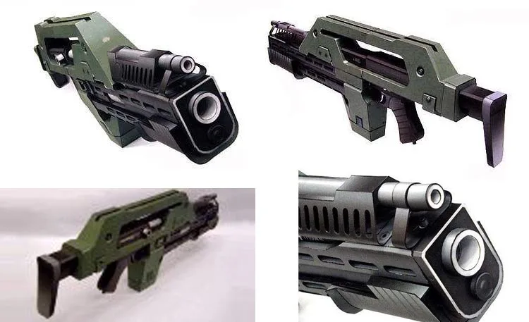 Alien M41A Pulse Rifle Gun Scale 1:1 3D Paper Model Toy