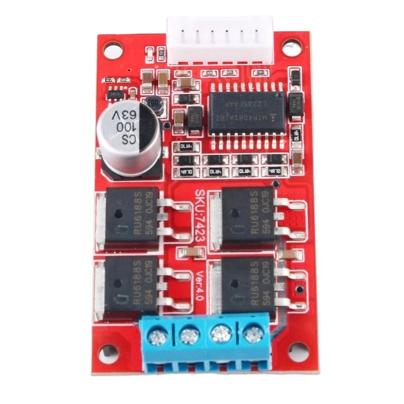 For 450W High-power DC Motor Driver Board Module Controller Can Be Fully PWM Forward and Reverse Brake 12V24V36V