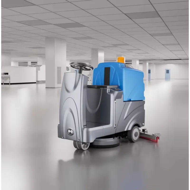 85L Solution Tank Driving Type Ride-On Florr Scrubber for Large Warehouse