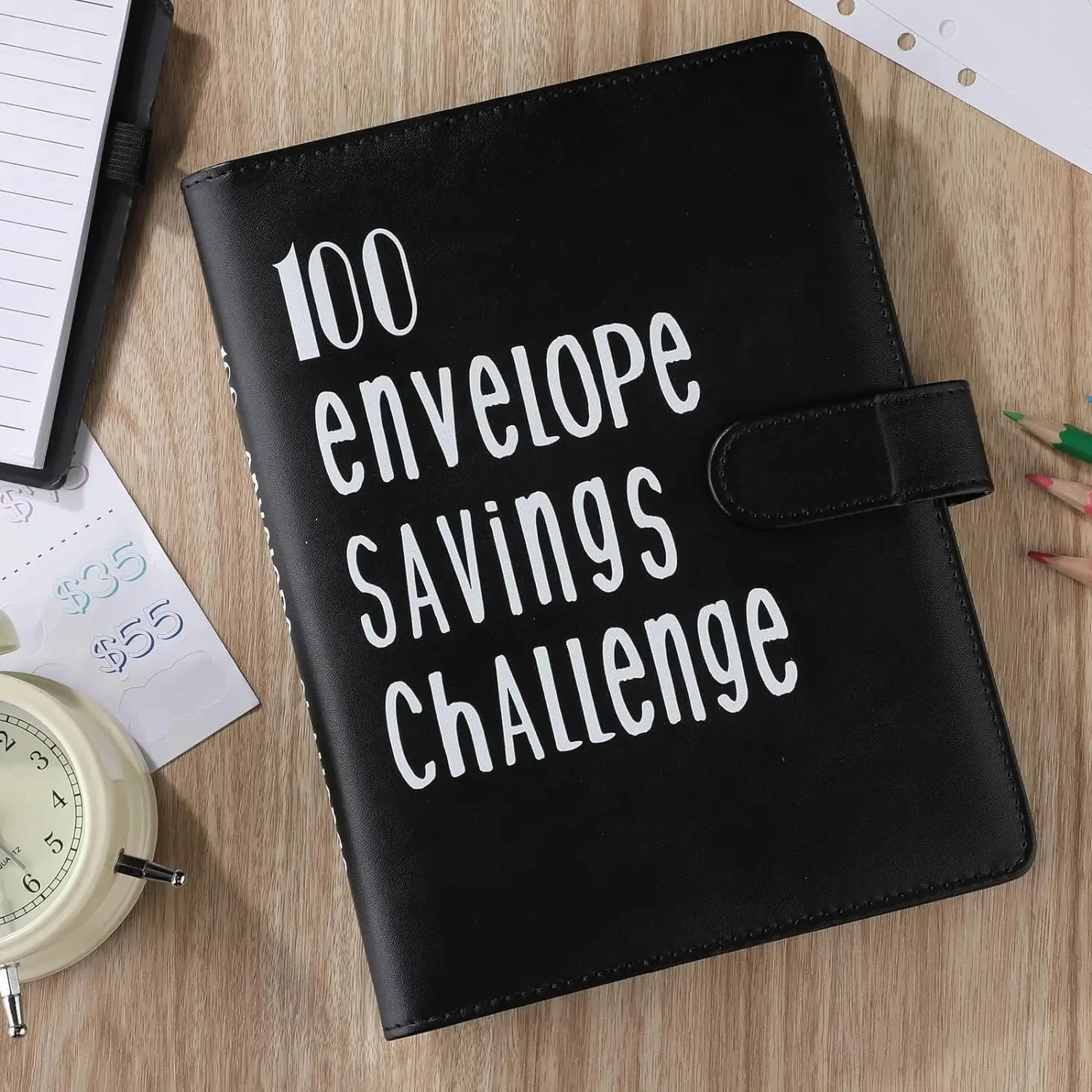 100 Envelope Cash Savings Challenge, Saving Challenge Envelop Book, Budget Envelope Financial Assistant, A5 Size Cash Binder